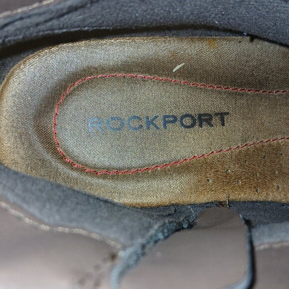 ROCKPORT SHORT BOOTS, TAN COBB HILL NEWBURY NATALIE ANKLE BOOT, SIZE 9 - Picture 7 of 7